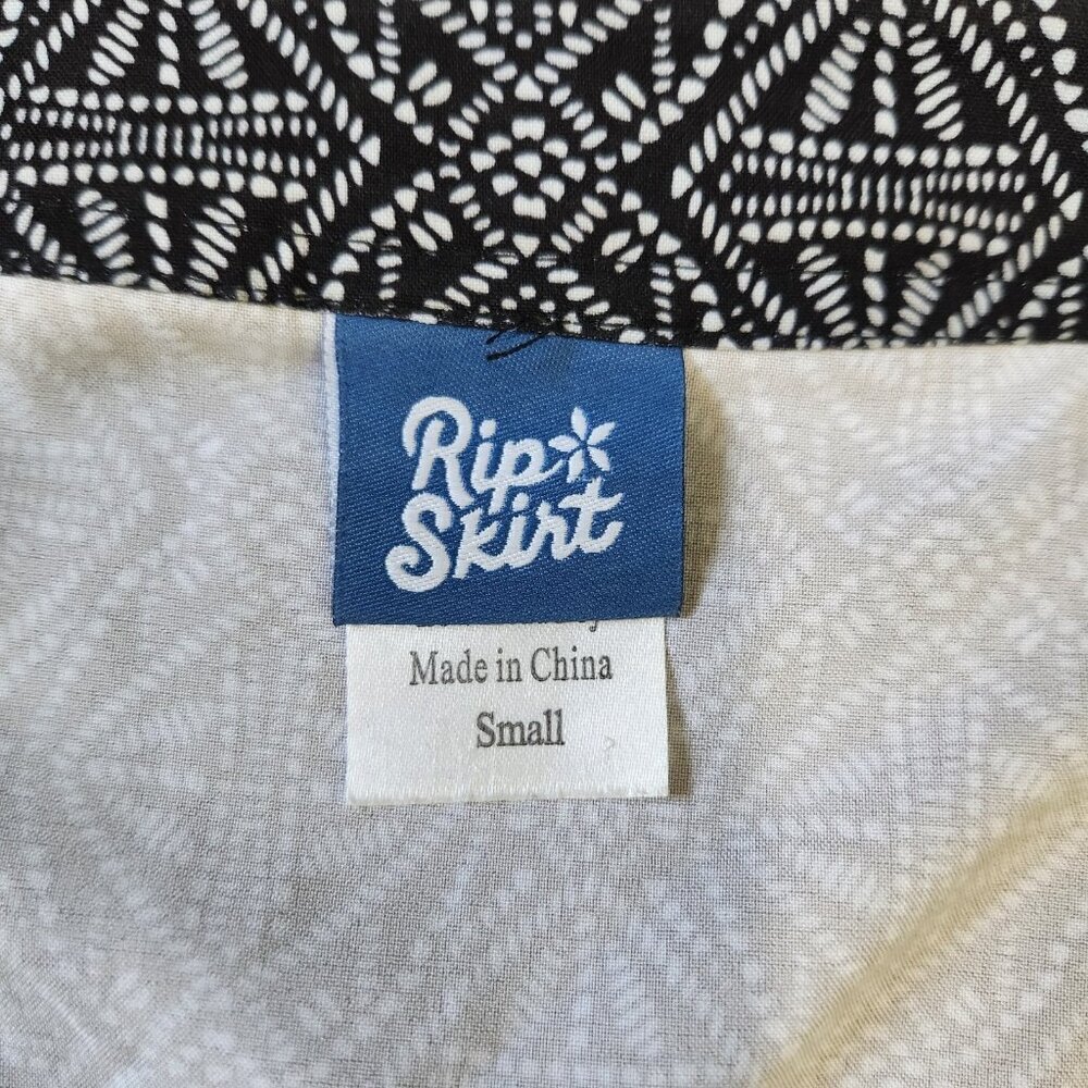 Ripskirt Hawaii Black Pearl Batik Wrap Skirt‎ S Beach Cover Up Resort Length 2 - Picture 4 of 10